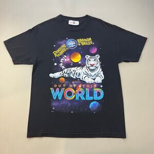 Vintage Tiger T-Shirt Adult Large Black Ringling Bros Barnum & Bailey Circus y2k